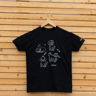 Tričko psí život - černé