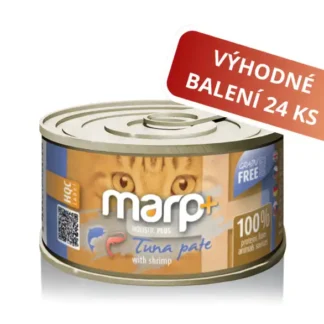 Marp Holistic Plus konzerva pro kočky – Tuňákové paté s krevetami 24x70g