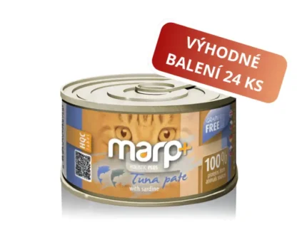 Marp Holistic Plus konzerva pro kočky – Tuňákové paté se sardinkami 24x70g